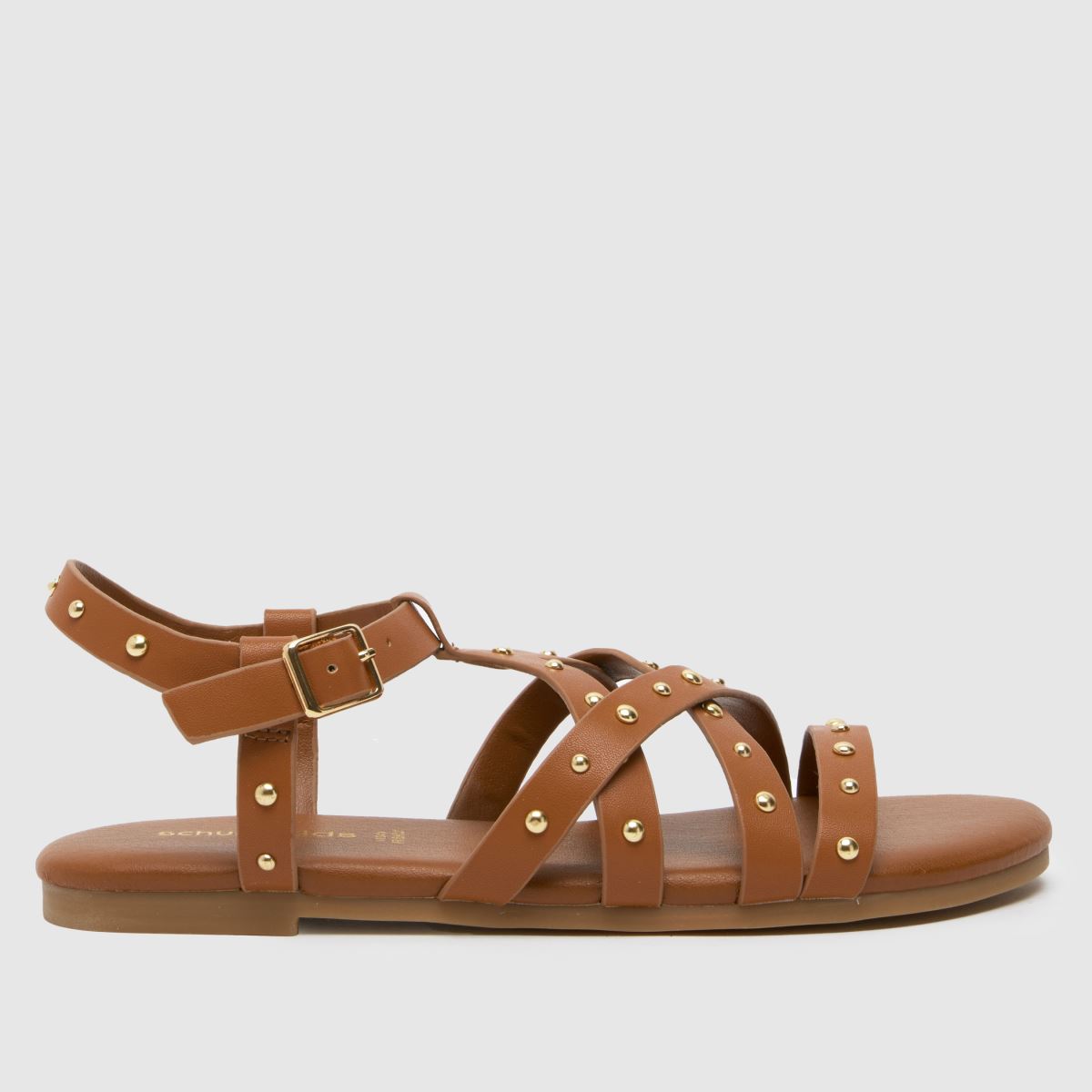 schuh barna cirmos szegecses lányos ifjúsági szandál
