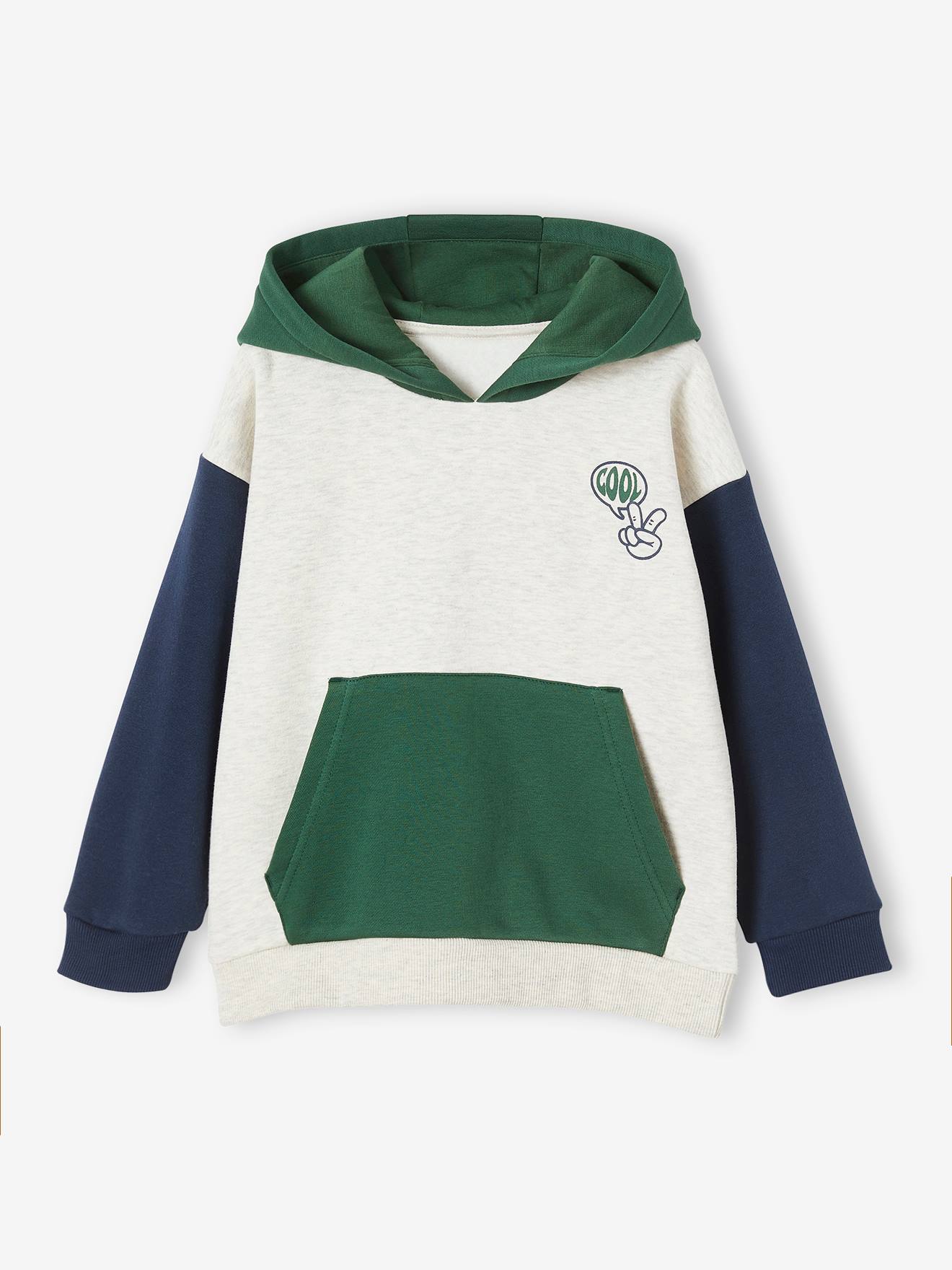Vertbaudet Jungen Kapuzensweatshirt - grün