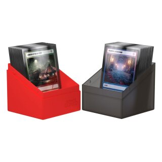 Ultimate Guard Boulder Deck Case 100+ Synergy Schwarz/Rot
