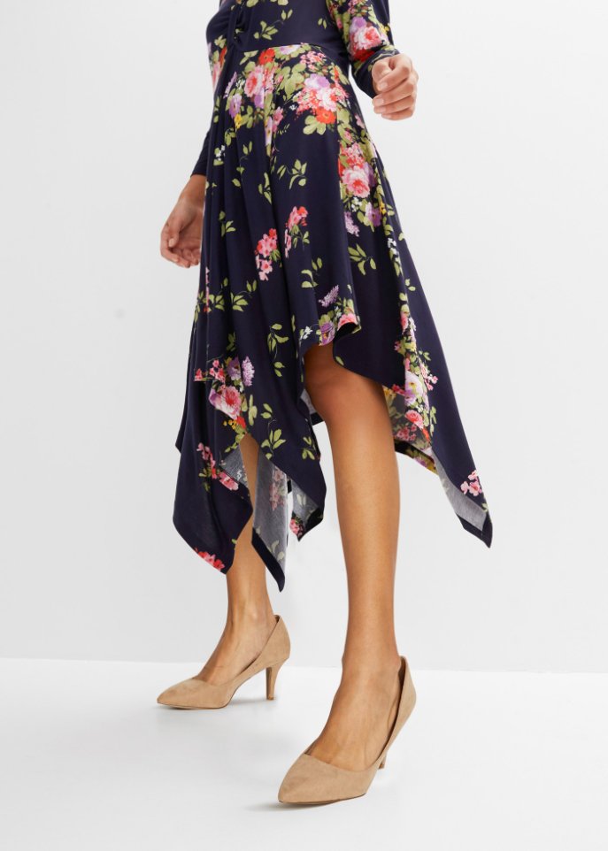 bedrucktes Kleid aus nachhaltiger Viskose