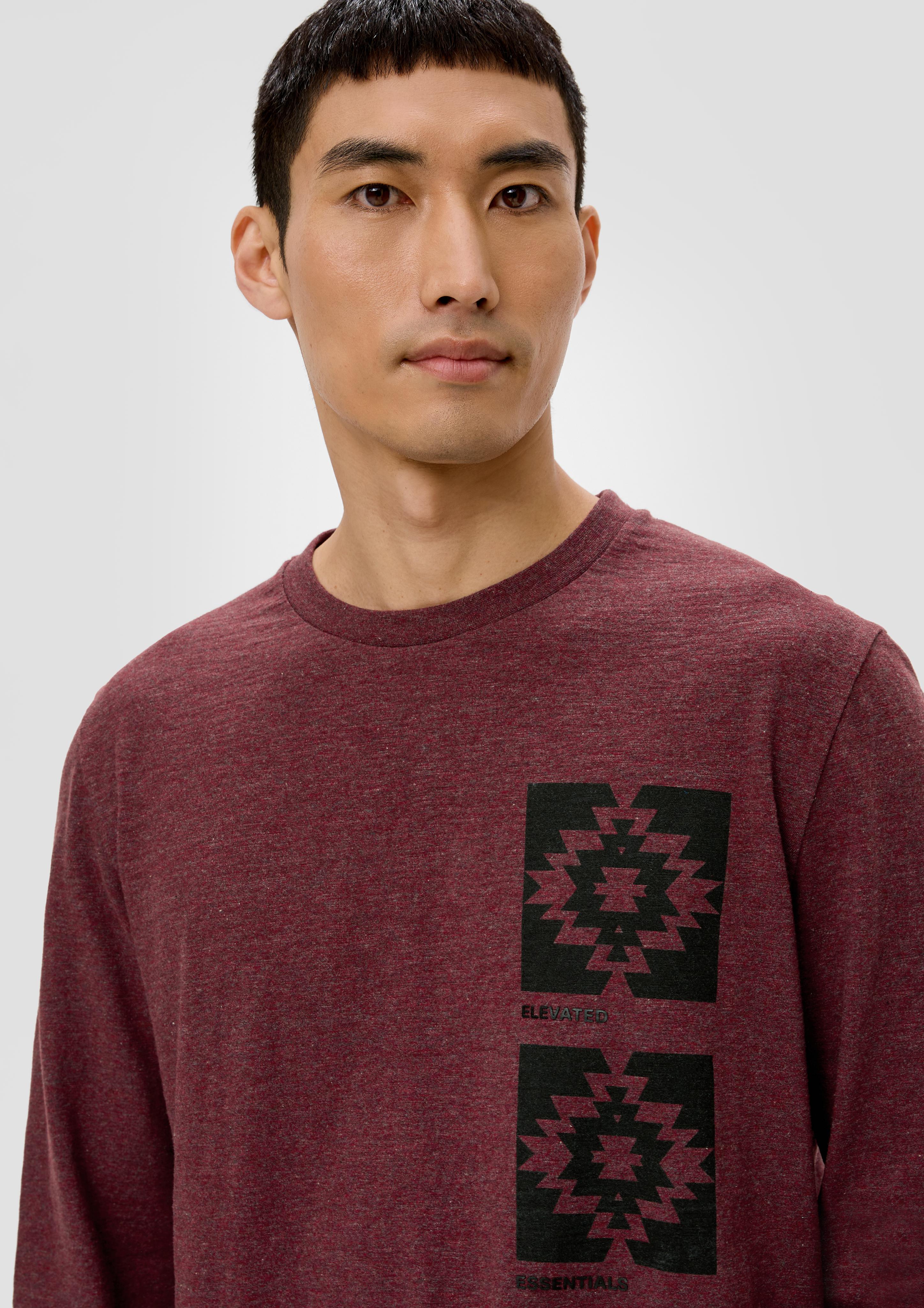Langarmshirt mit Frontprint  2138673-39D1