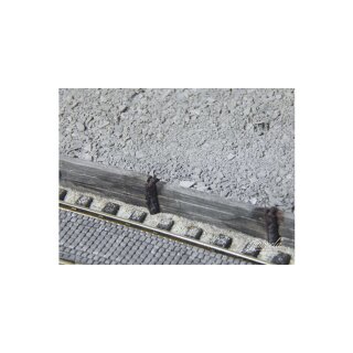 1:87 Schüttbahnsteig Holzschwellen, ca. 30cm
