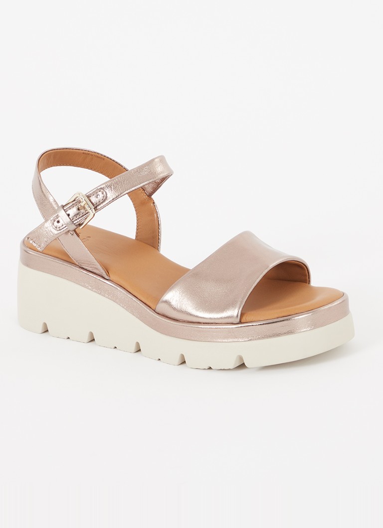 Pantofi cu platformă din piele Komodo de la Dune London