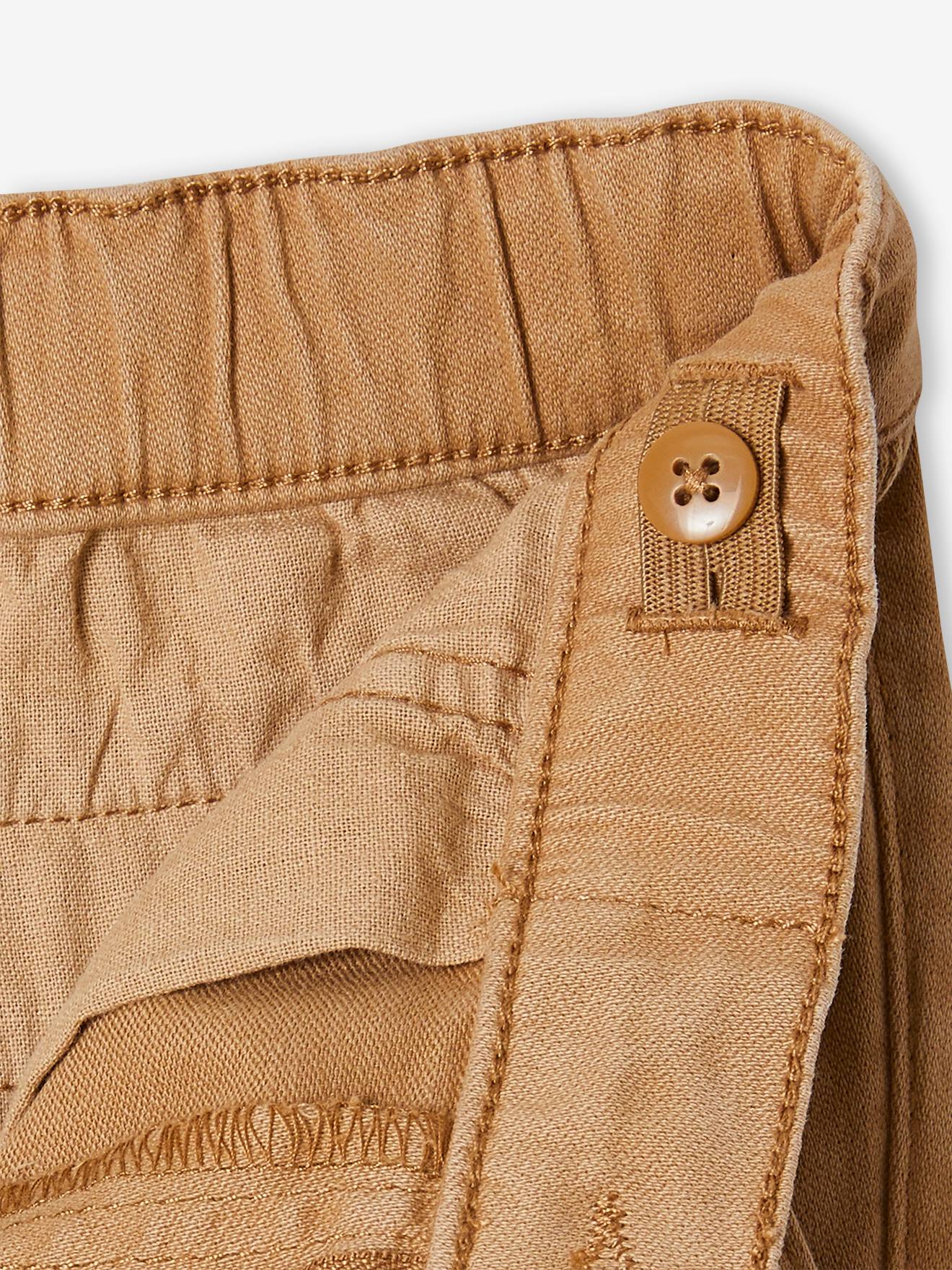 Pantalon chino facile à enfiler garçon beige