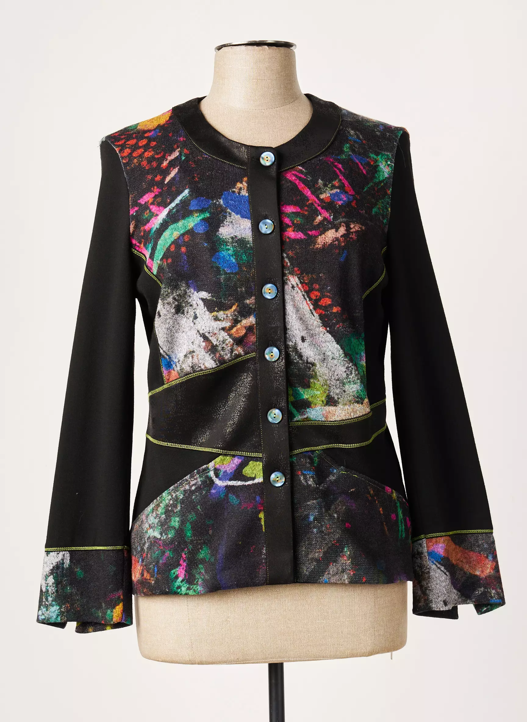 Gd Vestecasual Femme couleur noir