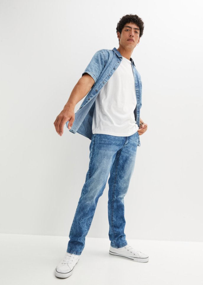 Regular Fit Stretch-Jeans, Straight
