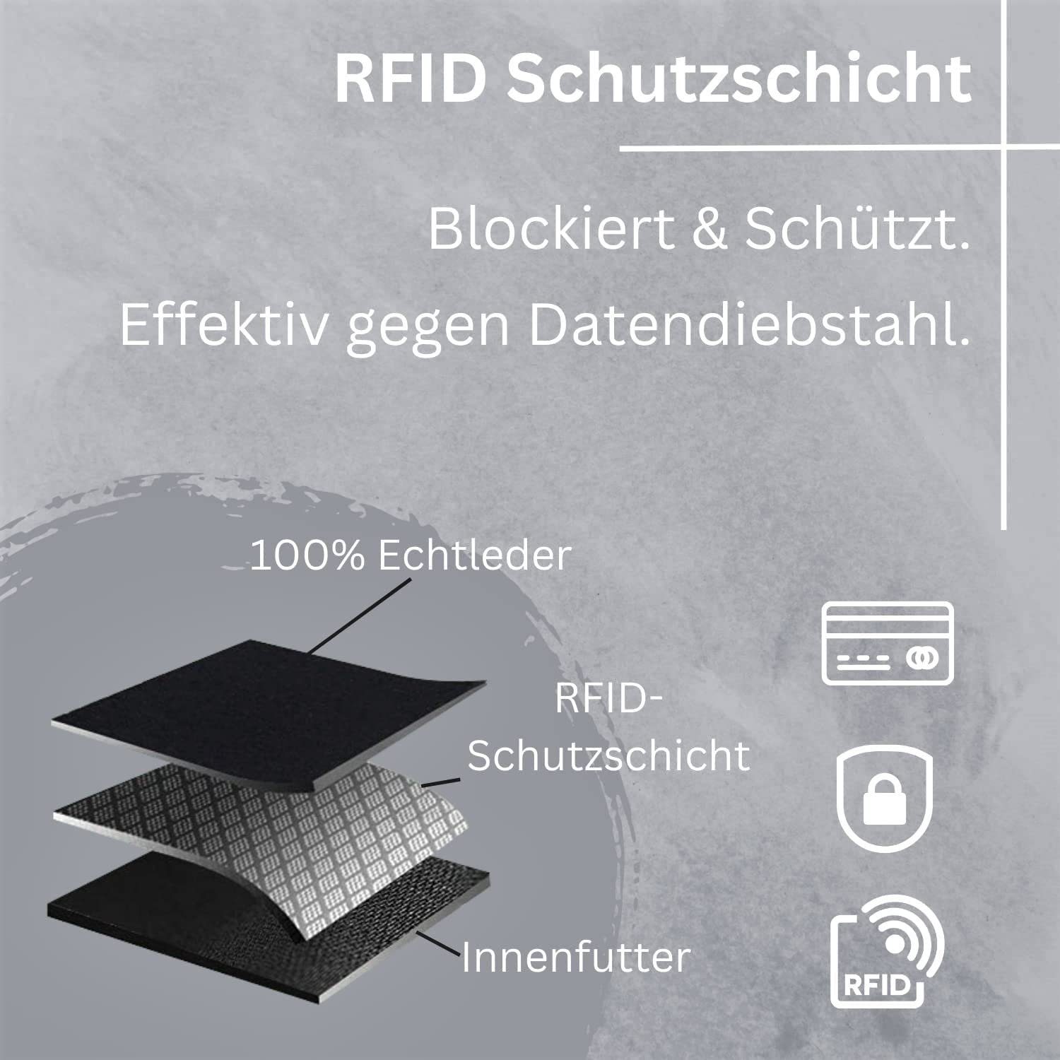 Frentree Geldbörse Damen Portemonnaie aus echtem Nappaleder mit vielen Fächern und, und RFID-Schutz, großes Echt Leder Portemonnaie
