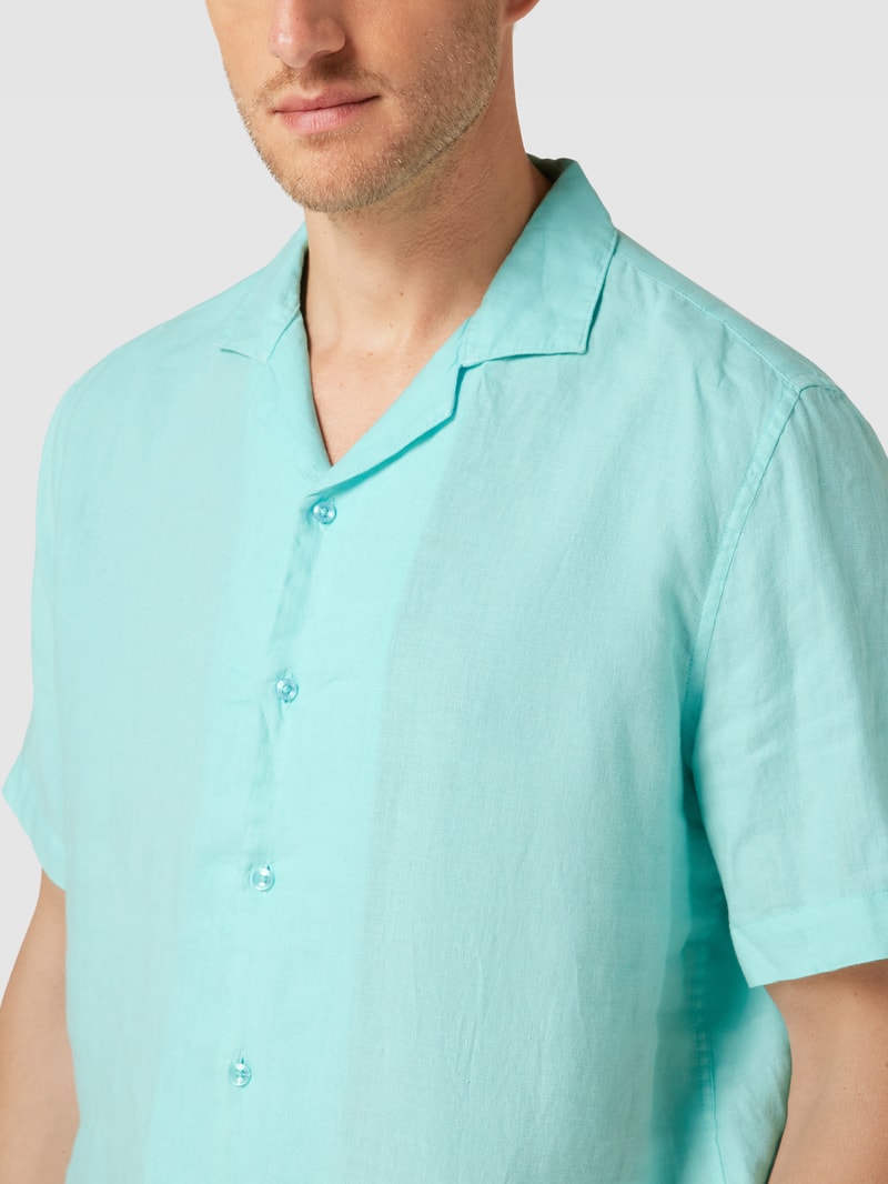 Freizeithemd aus Leinen in jeans