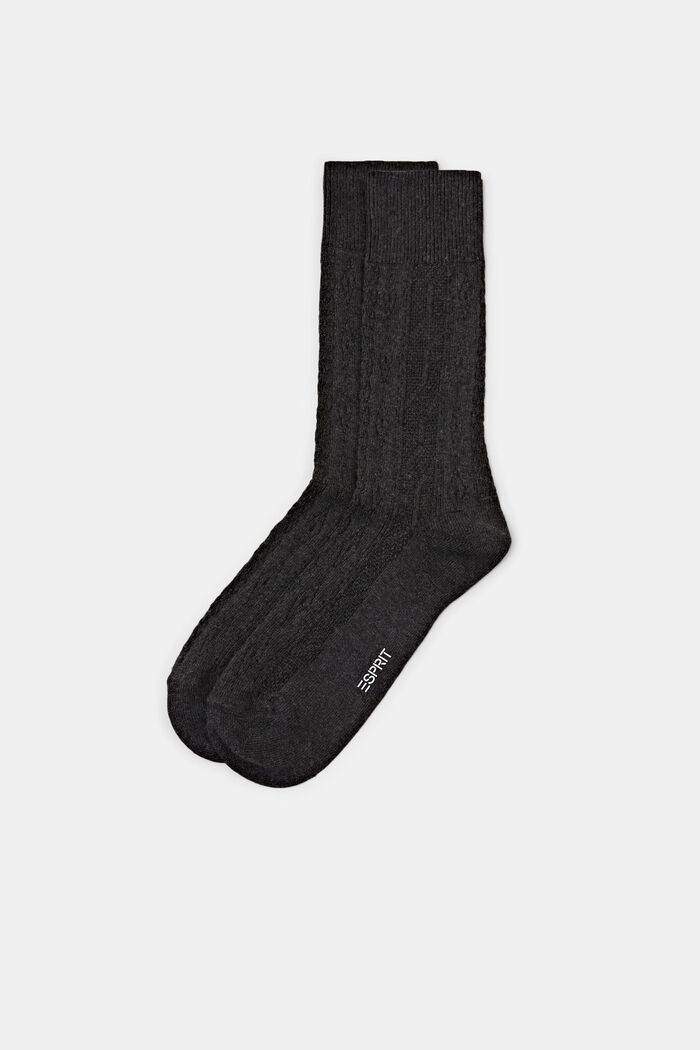 Socken aus Zopfstrick