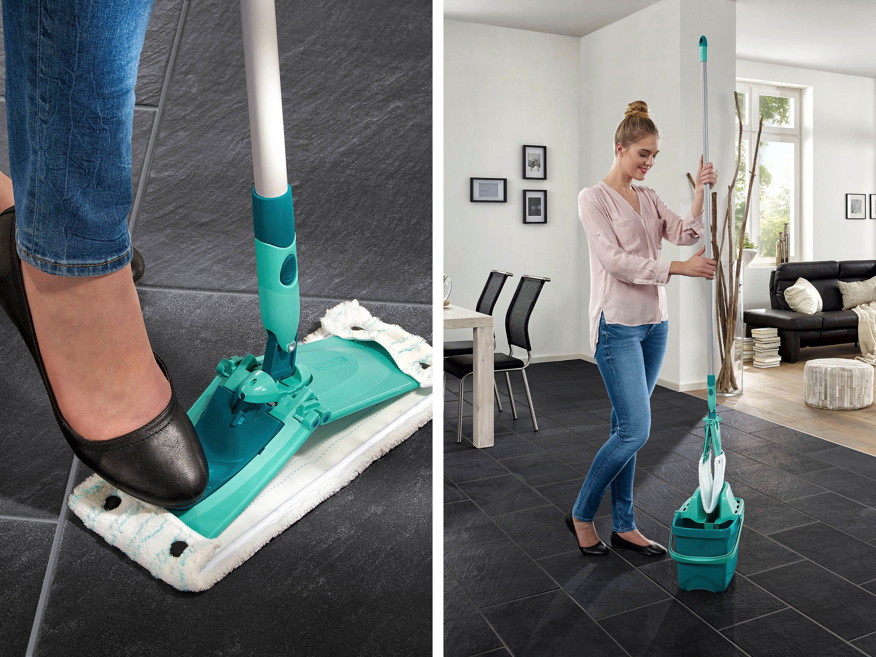 Leifheit Bodenwischer-Set Set Combi Clean, Wischbreite 33 cm