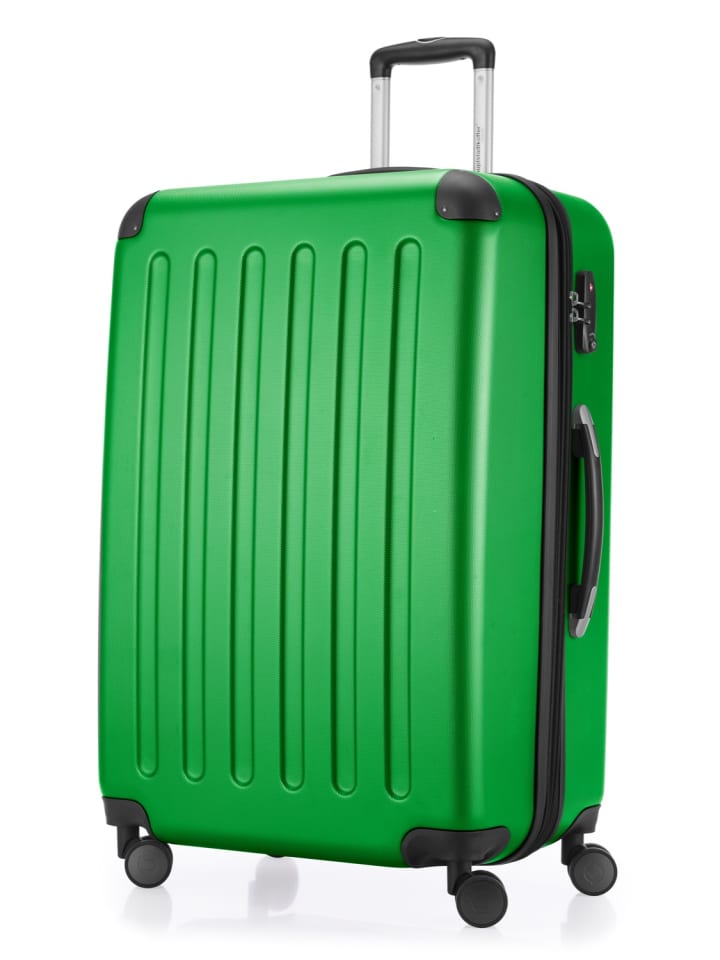 Hauptstadtkoffer Spree - Großer Koffer erweiterbar XL Trolley Aufgabegepäck, TSA, in Grün günstig kaufen L