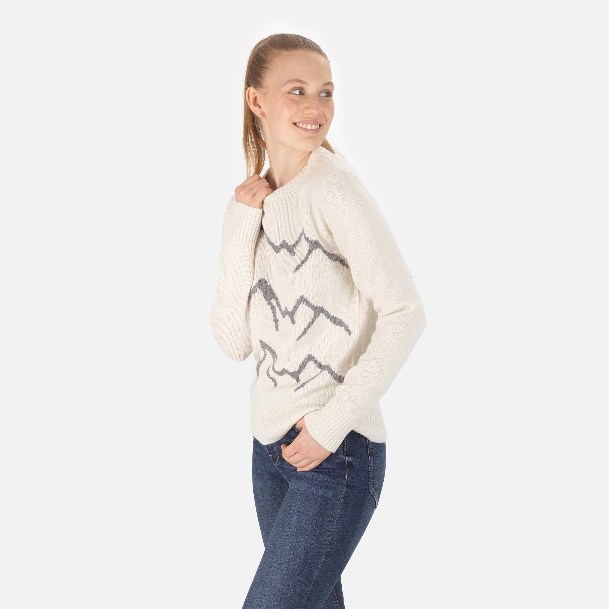 Pull en maille à col rond Femme