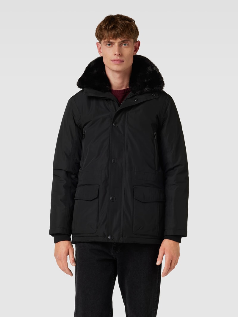 Funktionsjacke mit Reißverschlusstaschen Modell 'HALIFAX' in schwarz