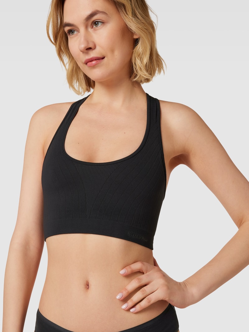 Sport-BH mit Racerback in schwarz