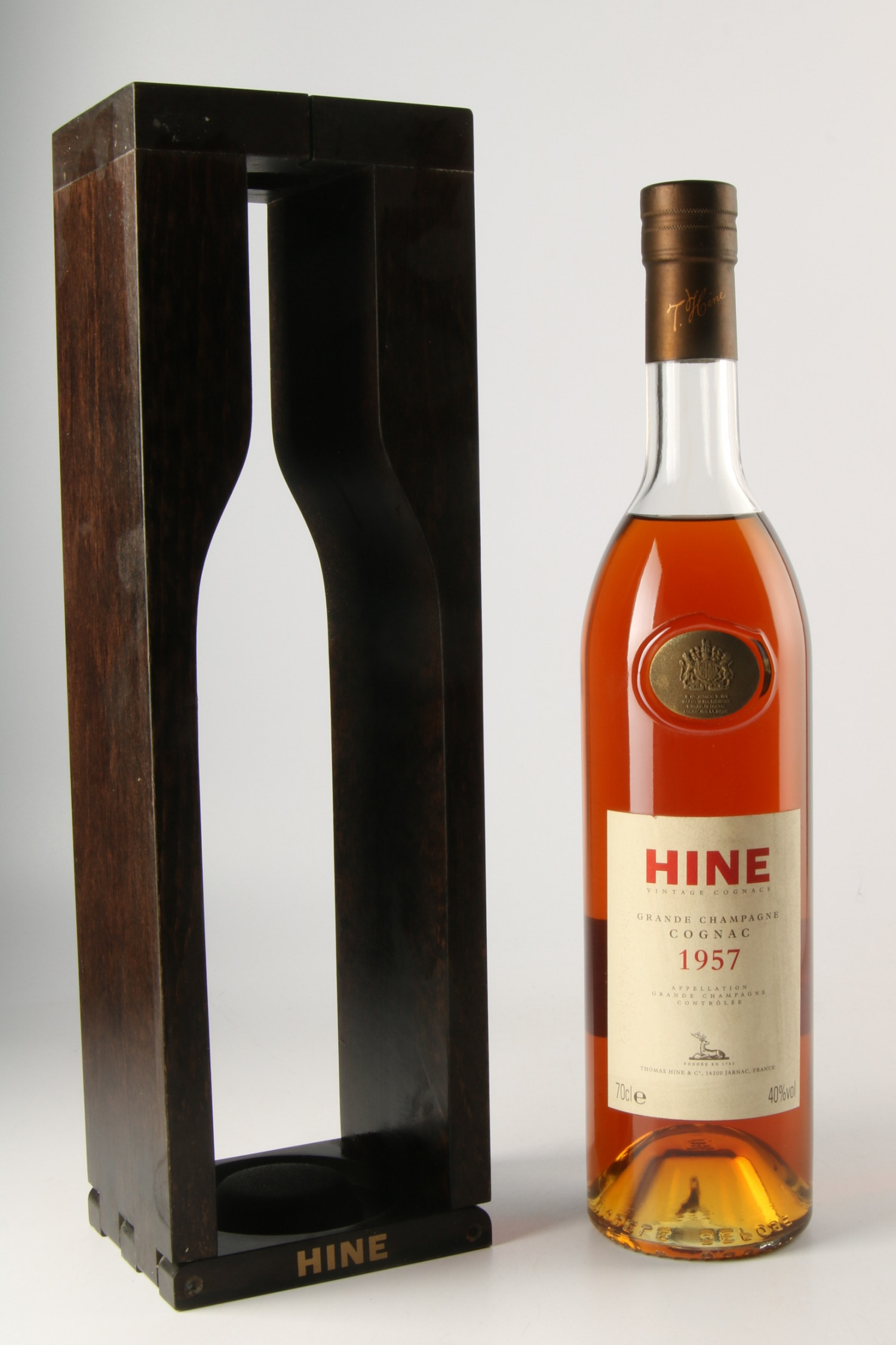 Vin 1957 HINE Grande Champagne Cognac 1957, Cognac. Vin ancien - SoDivin