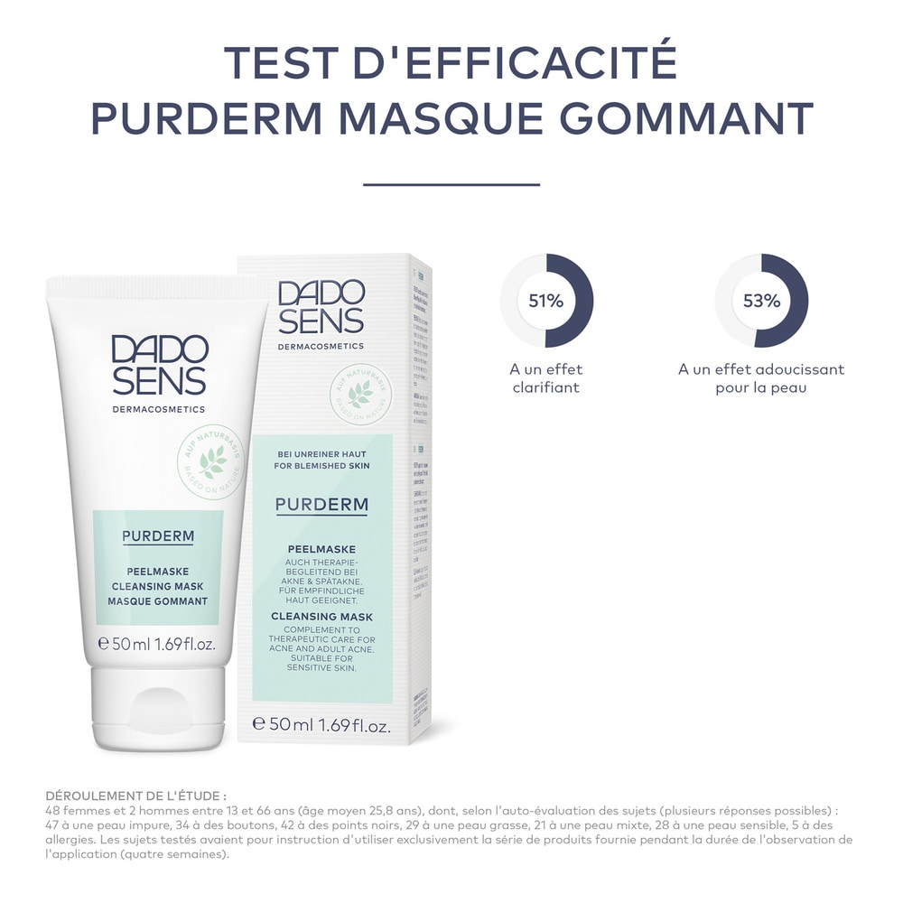 Dado Sens MASQUE GOMMANT PURDERM