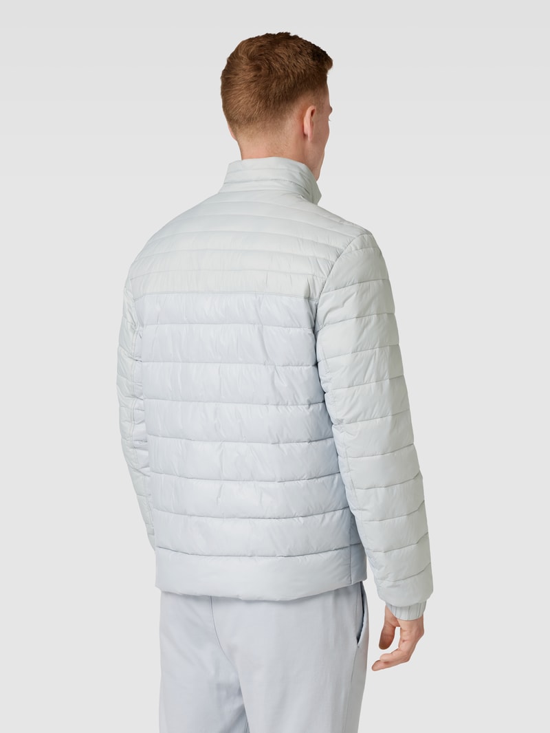 Steppjacke mit Stehkragen Modell 'Oden' in hellgrau