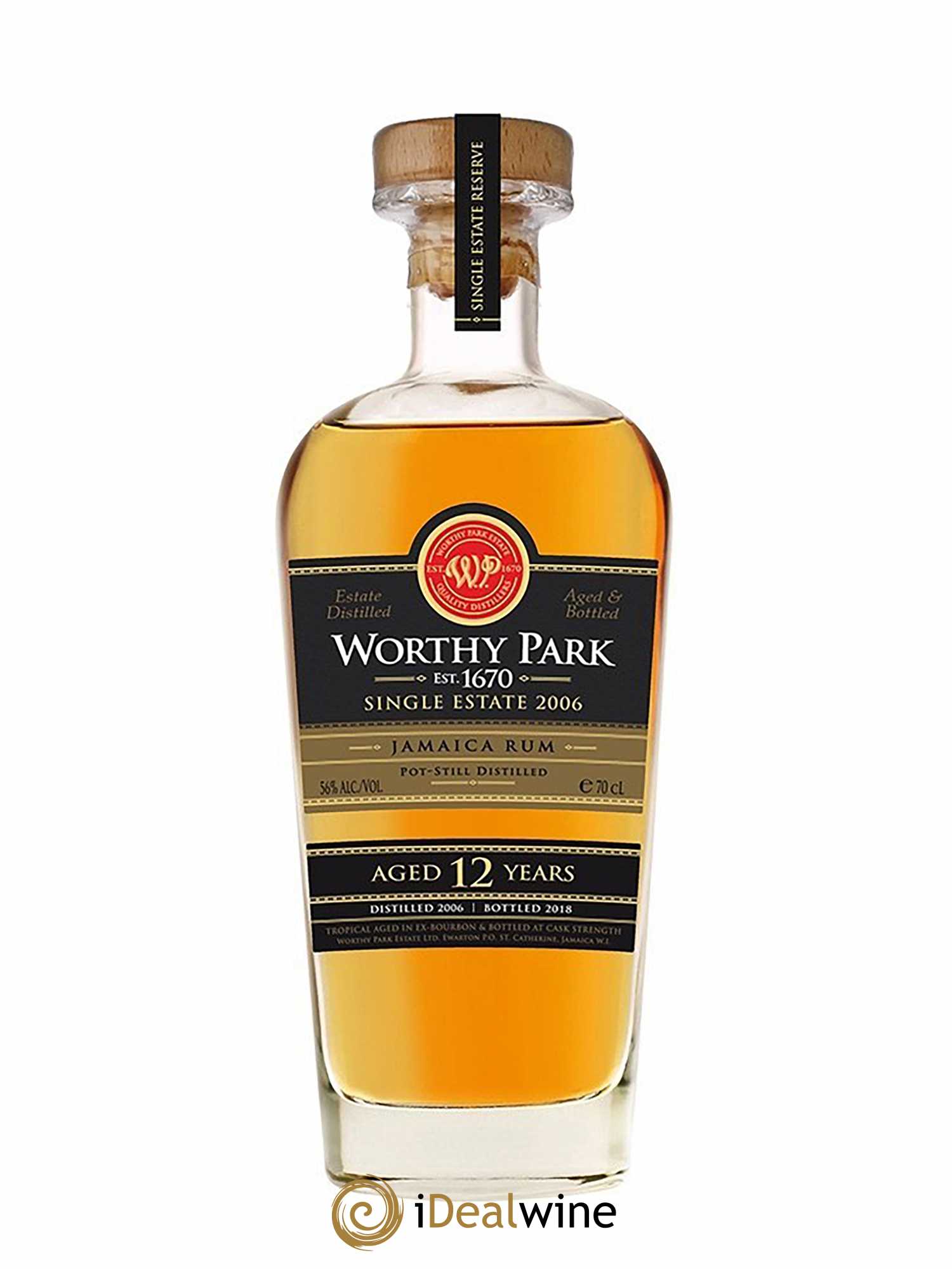 Rum Worthy Park Single Estate Reserve (70 cl) 2006 - Lot de 1 Bouteille