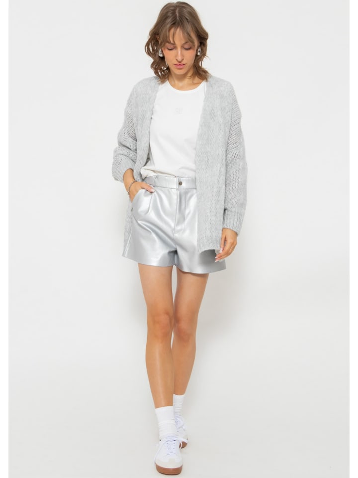 SASSYCLASSY Oversize Strick-Cardigan in Grau günstig kaufen