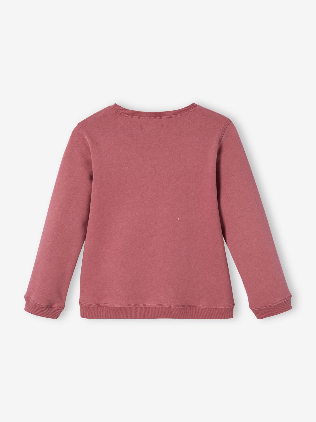 Sweat Basics motifs détails irisés fille prune