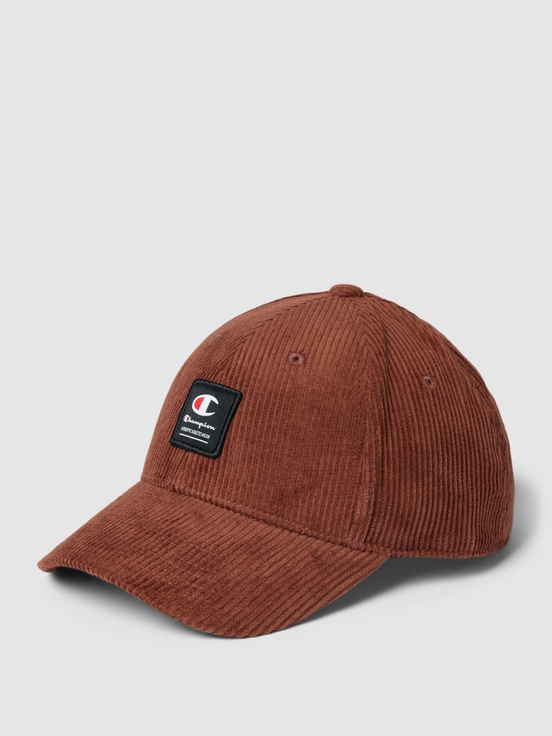 Basecap in Cord-Optik in dunkelbraun