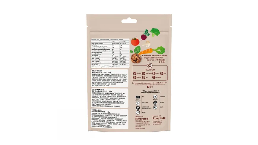 MADEGOOD Bio Granola Minis mit Chocolate Chips 100 g