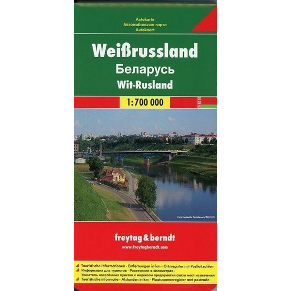 Weißrussland 1 : 700 000. Autokarte - Straßenkarte