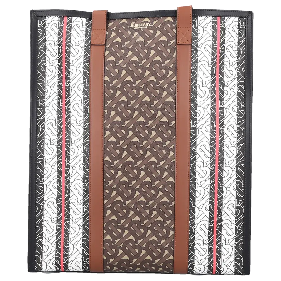 Burberry - Shopper MONOGRAM Canvas - braun