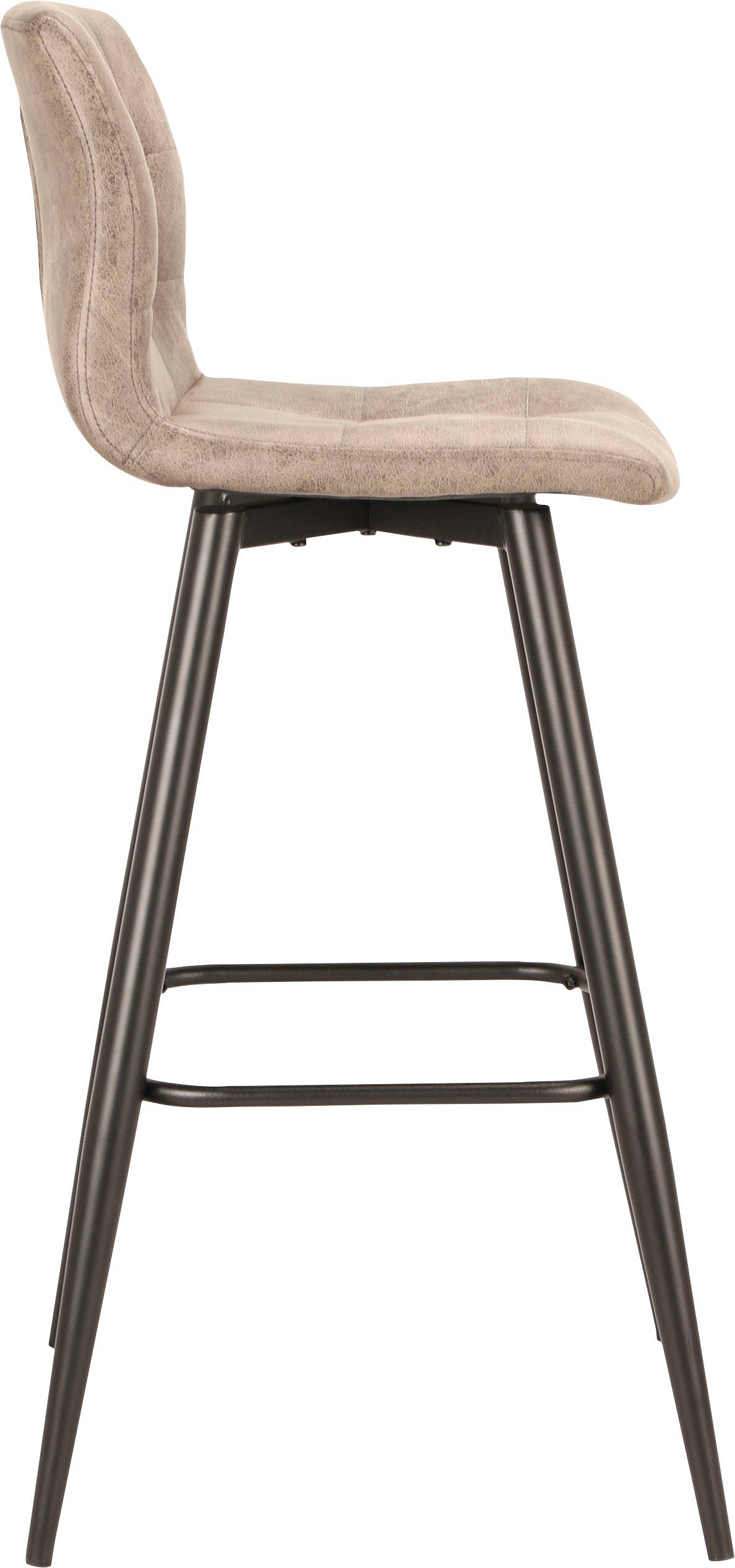 byLIVING Bargruppe Essgruppe Nele, Stühle Simone, (Set, 3-tlg., Tisch mit Barhockern), Barhocker, Bartisch