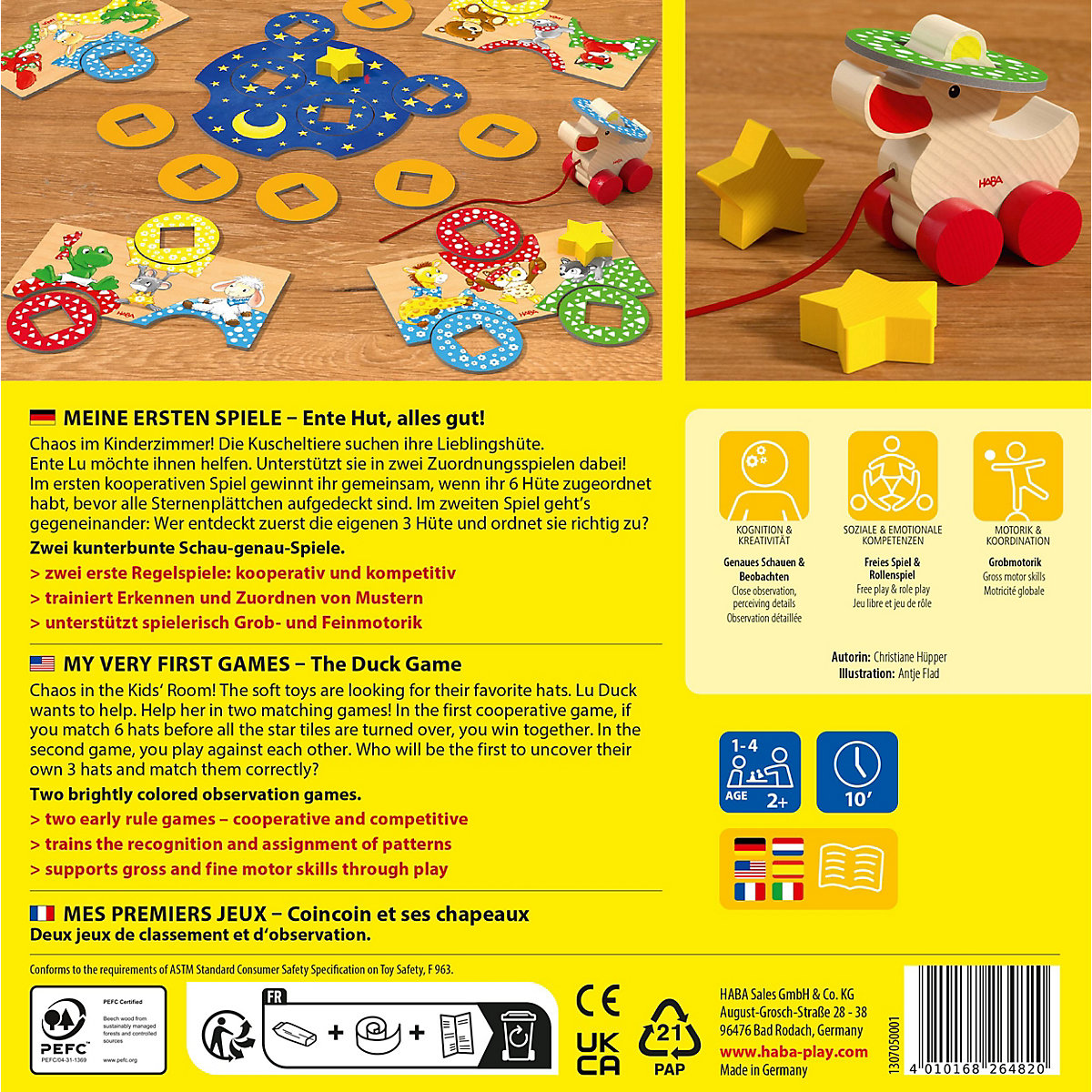 HABA Meine ersten Spiele Ente Hut, alles gut!