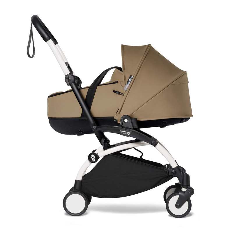 Poussette Yoyo2 4 roues châssis blanc nacelle toffee Babyzen