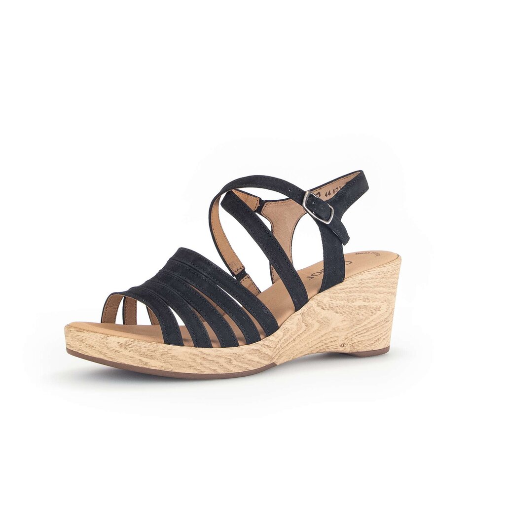 Gabor fashion Keilsandalette schwarz