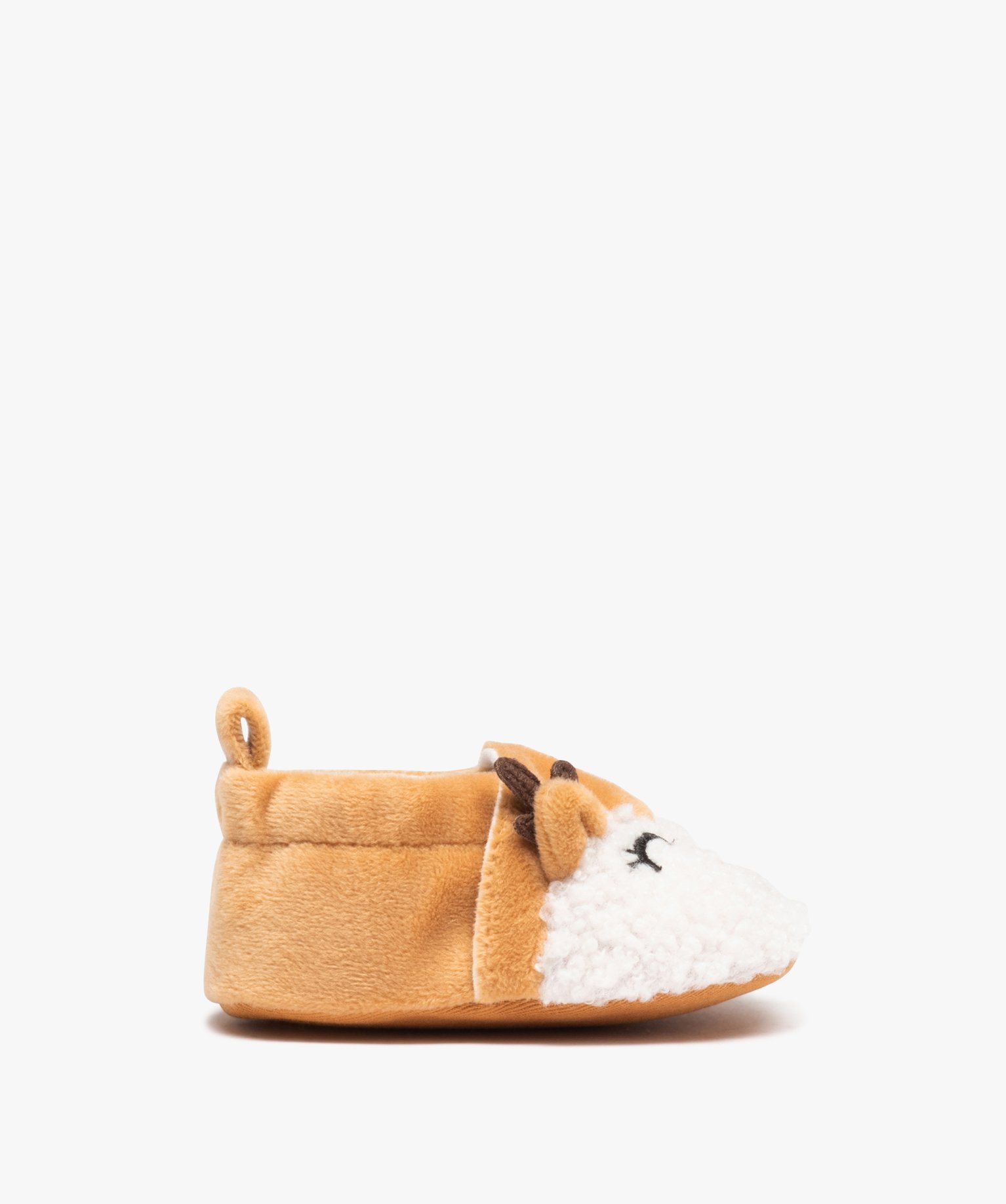 Chaussons de naissance bébé Garçon en forme d'animal beige | GEMO
