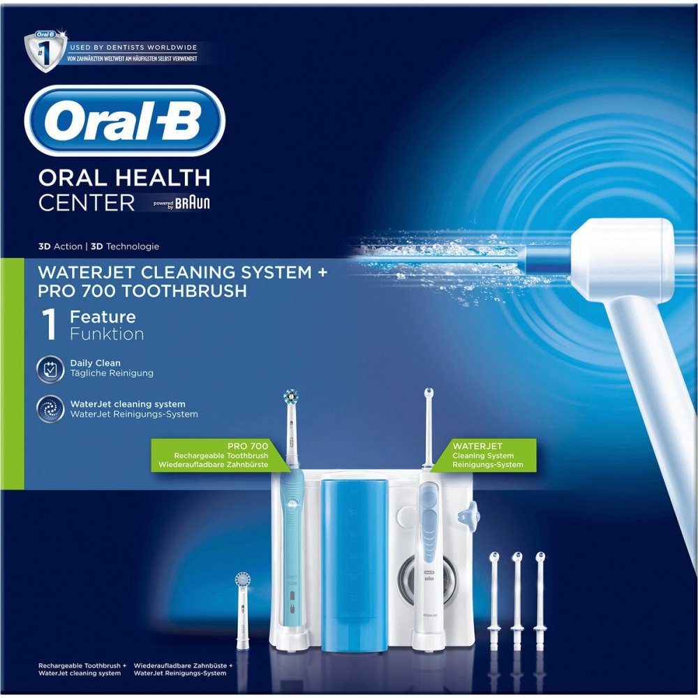 Oral-B Munddusche WaterJet PRO 700 139805 - Munddusche - weiß/hellblau
