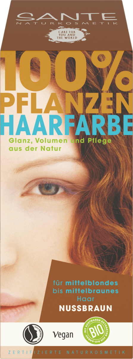 Pflanzenhaarfarbe Nussbraun, 100 g