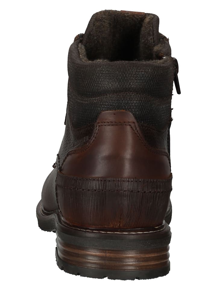 Bullboxer Leder-Boots in Braun günstig kaufen