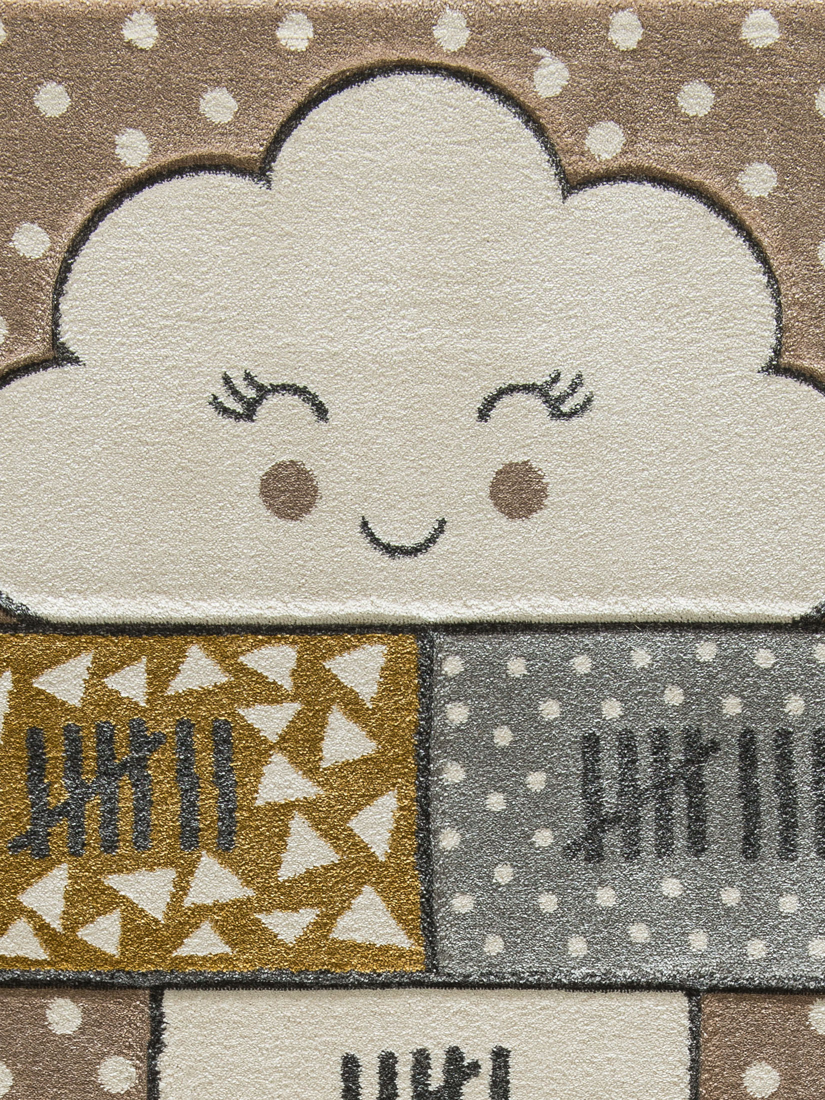 Daydream Kinder-Teppich, Hellbraun