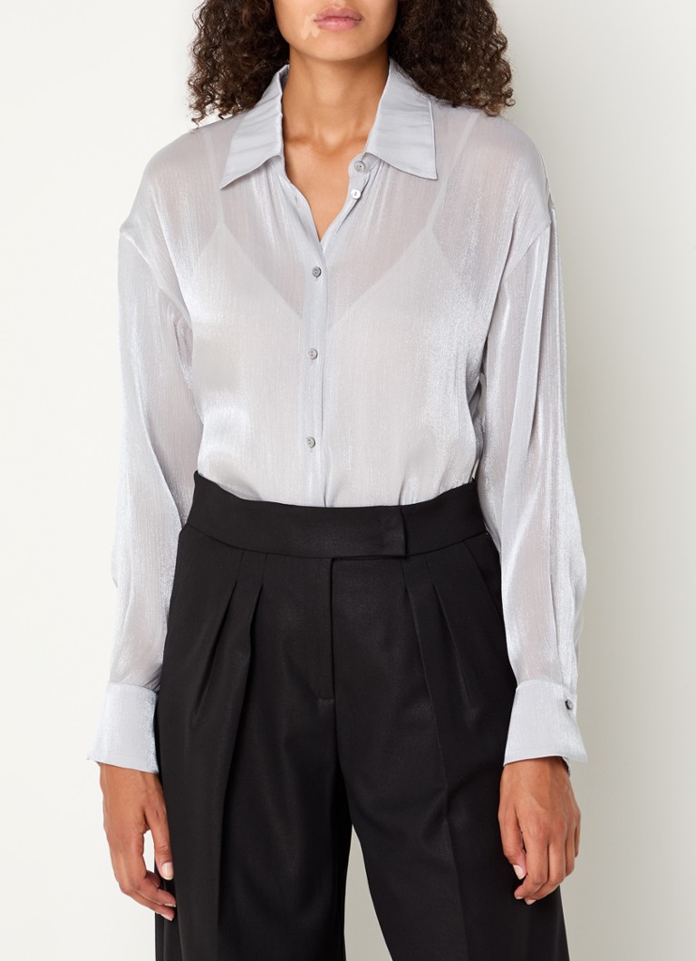 Pennyblack Classe poluprozirna bluza s lureksom