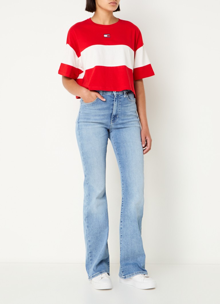 Κοντό μπλουζάκι Tommy Hilfiger με κέντημα λογότυπου