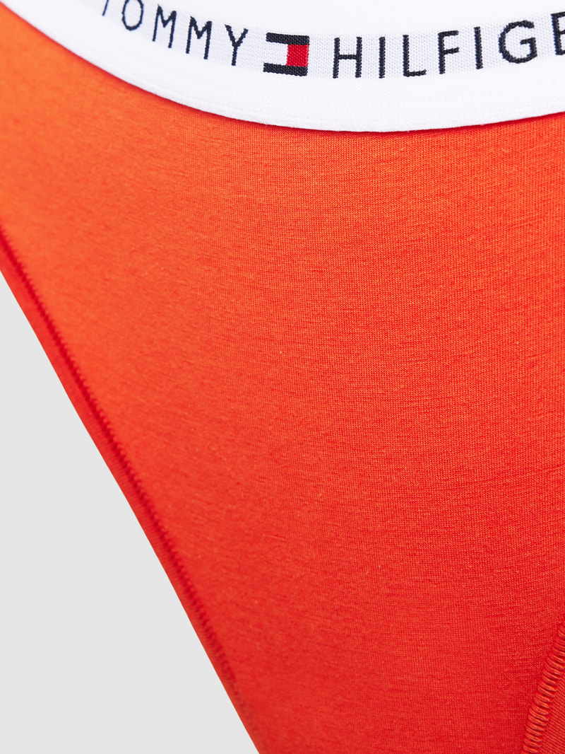 String mit elastischem Logo-Bund in orange