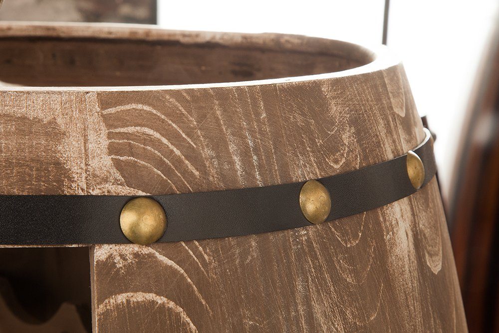 riess-ambiente Weinregal BODEGA 80cm natur, Einzelartikel 1-tlg., Holz · Flaschen · Fass · Pinie