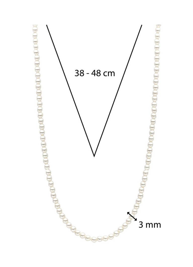 TI SENTO - Milano Pearl Necklace in Silver 6822YP