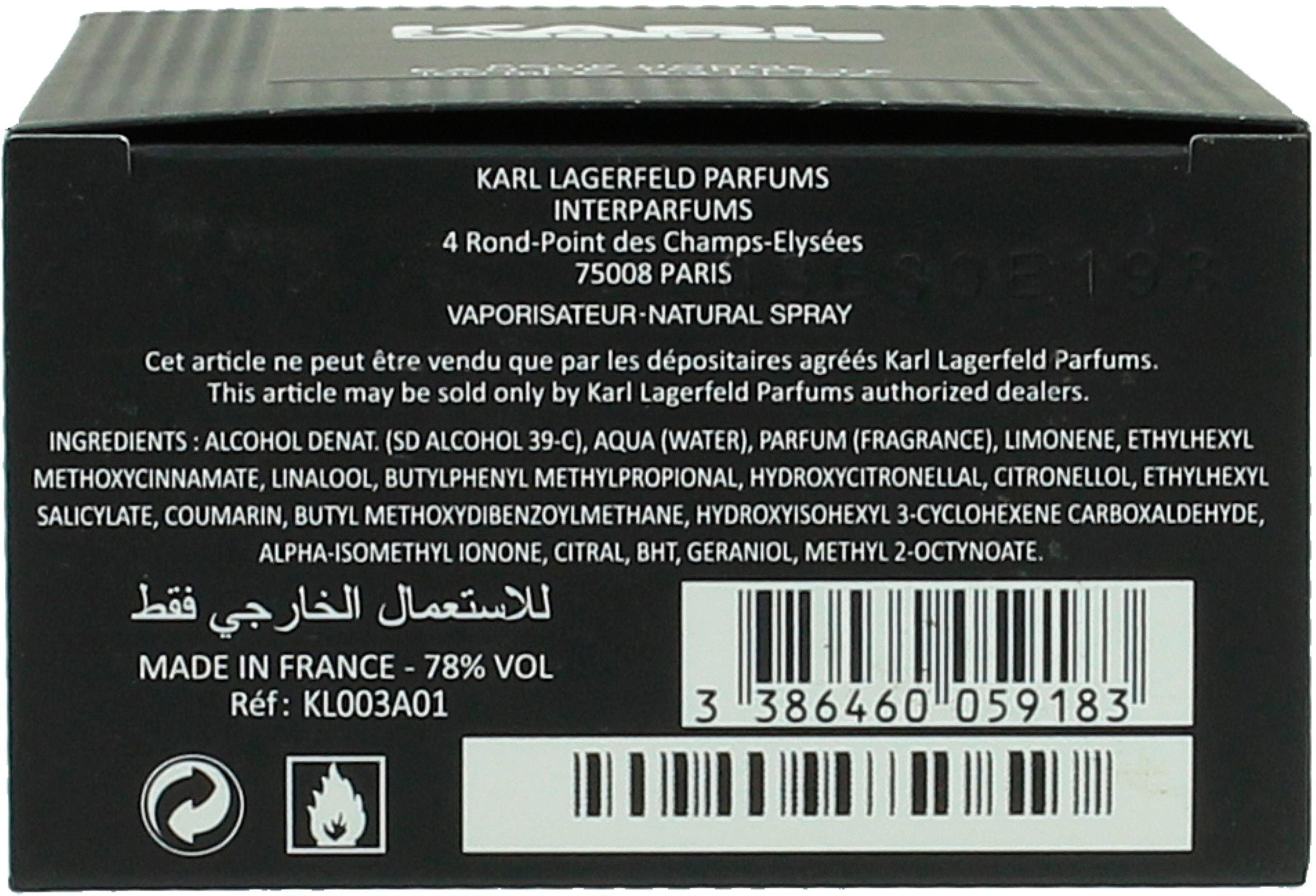 KARL LAGERFELD Eau de Toilette Lagerfeld pour Homme