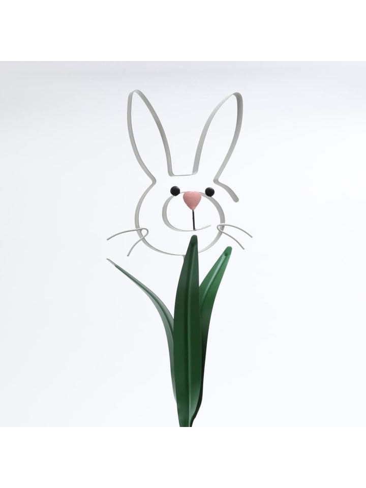 MARELIDA Hase BUNNY Osterhase Beetstecker Gartendeko H: 61,5cm in grau günstig kaufen onesize