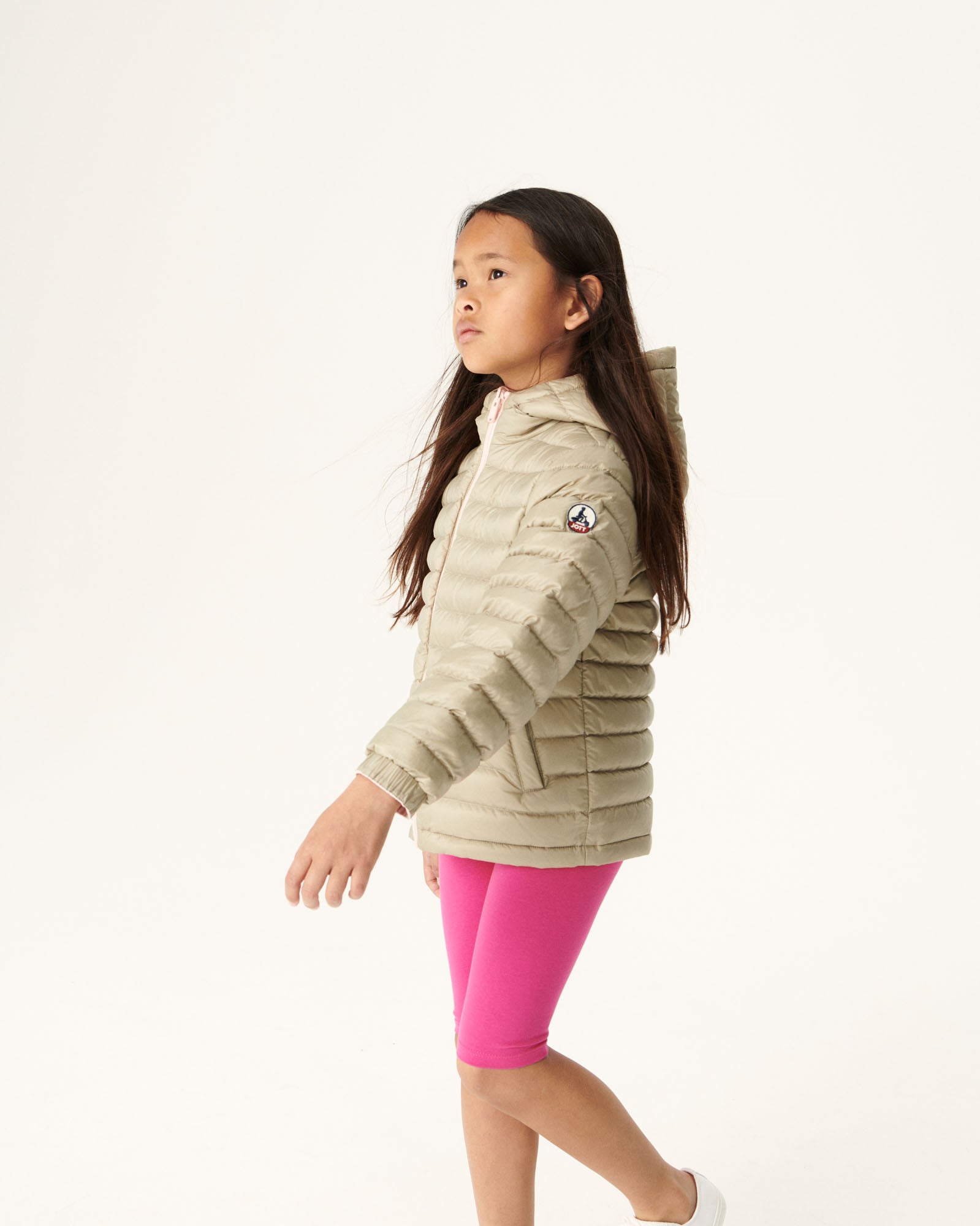 Doudoune réversible Rose clair/Beige enfant Zurich