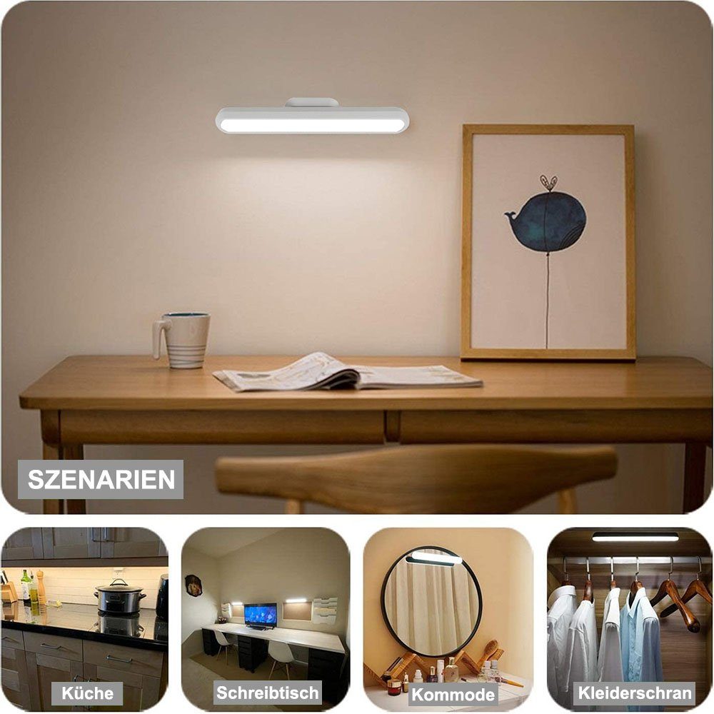 Sunicol LED Unterbauleuchte Dimmbar, Berührungssteuerung,3 Lichtfarben, Magnetisch montiert