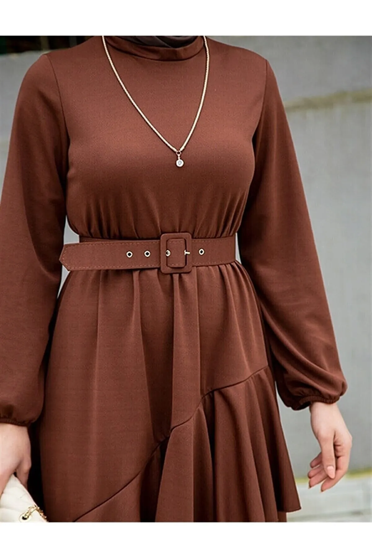 VOLT CLOTHİNG  Kleid - Braun - A-Linie
