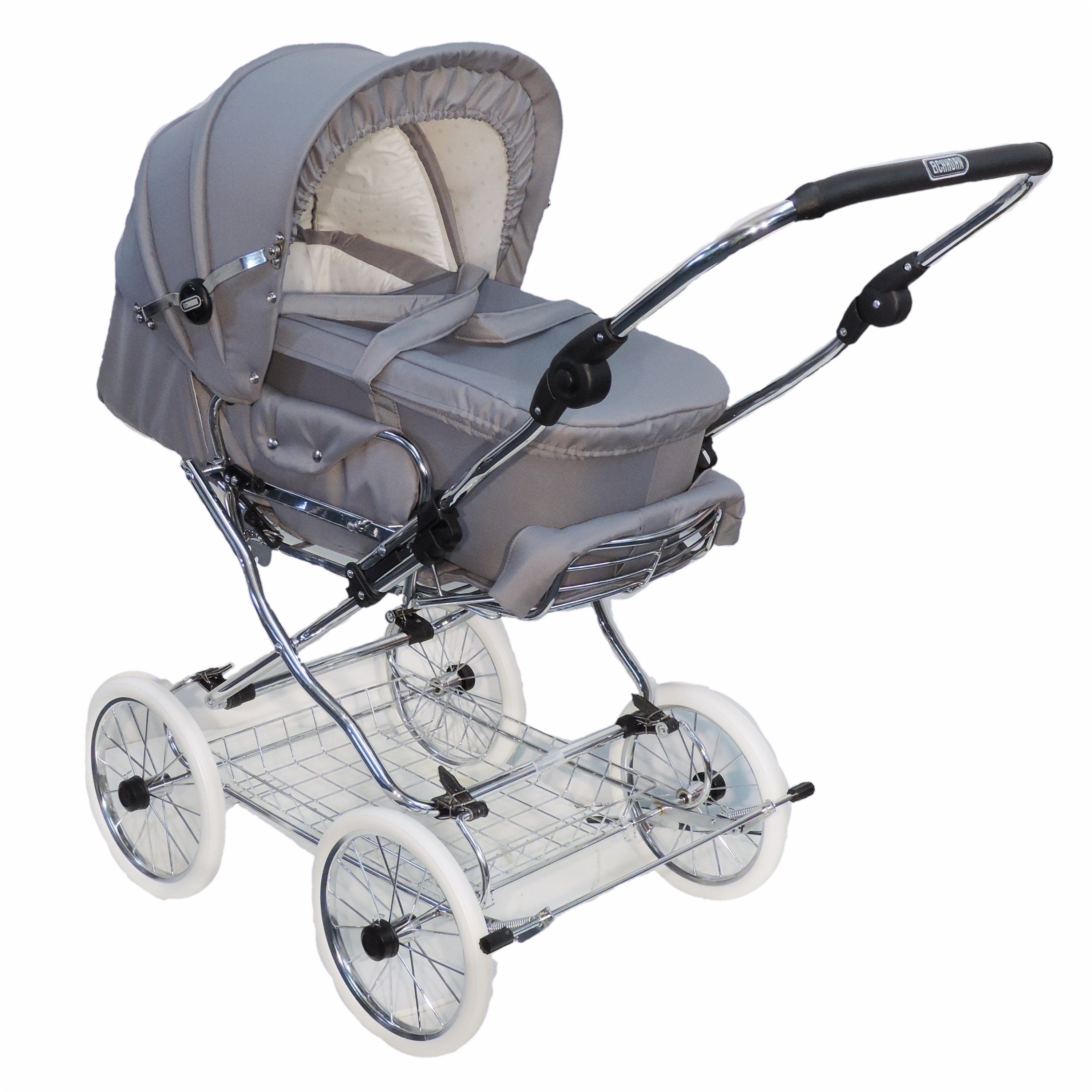 Eichhorn Kinderwagen Kombi-Kinderwagen Designer, mit EVA-Vollmaterial-Rädern, umbaubar zum Sportwagen - made in EU
