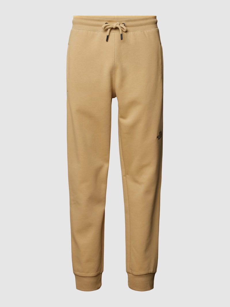 Sweatpants mit Label-Detail in beige