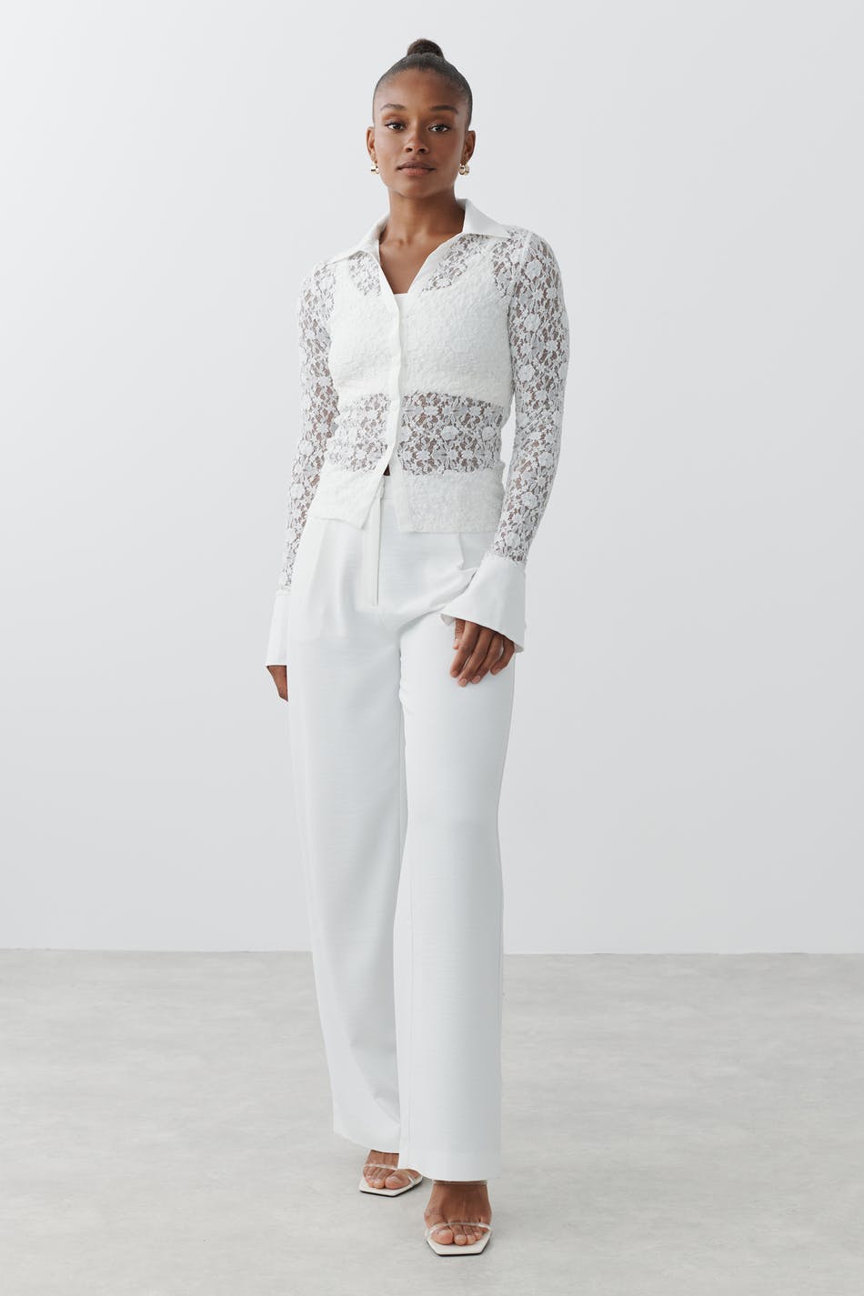 Bubble lace shirt
